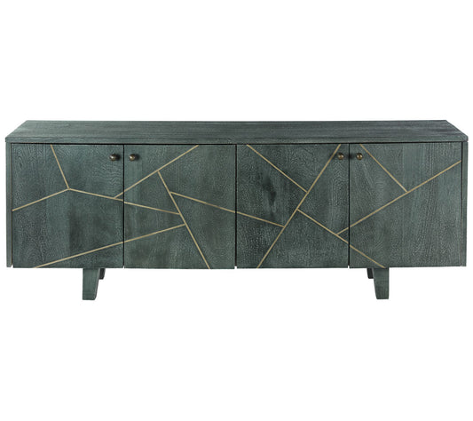 River of Goods 54"L Modern Mango Wood Cabinet
