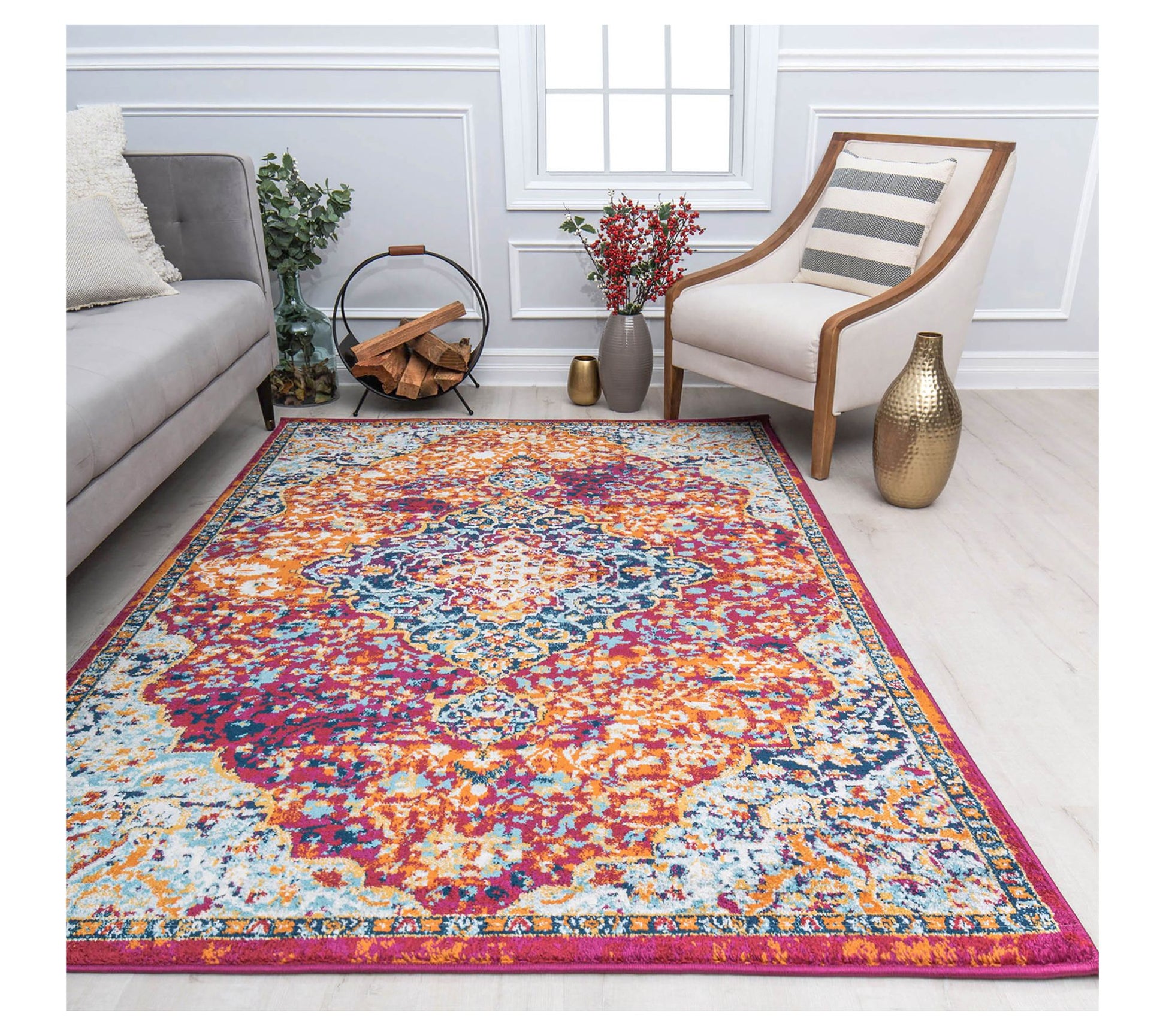 Rugs America Hailey HY50R Rosy Peach Vintage 8'0" x 10'0"