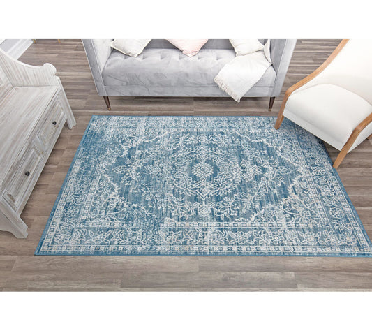 Rugs America Freya FY70A Blue Frost Farmhouse 8'0" x 10'0"