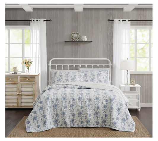 The Farmhouse by Rachel Ashwell British Rose F/Q Quilt Set