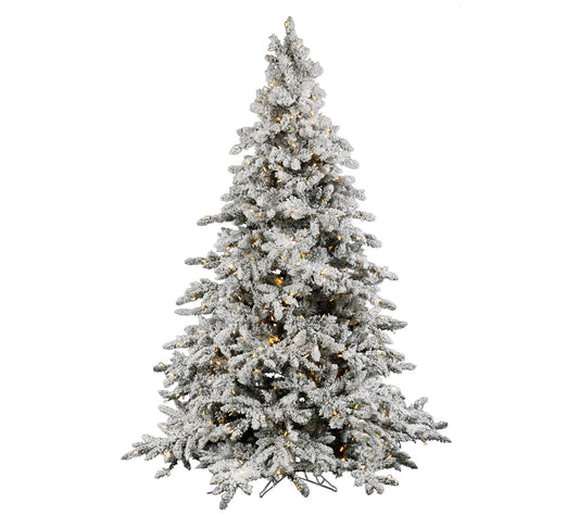 Vickerman 4.5' Flocked Utica Fir Artificial Christmas Tree, PW