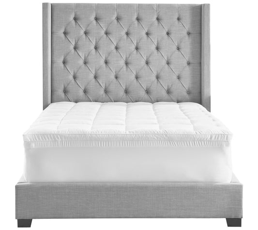 Home Reflections 4"Hybrid Memory Foam & Fiber Topper-Cal King