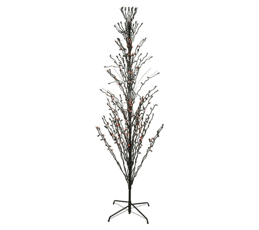 Northlight 4' Pre-Lit Cascade Halloween Twig Tr ee w/Lights
