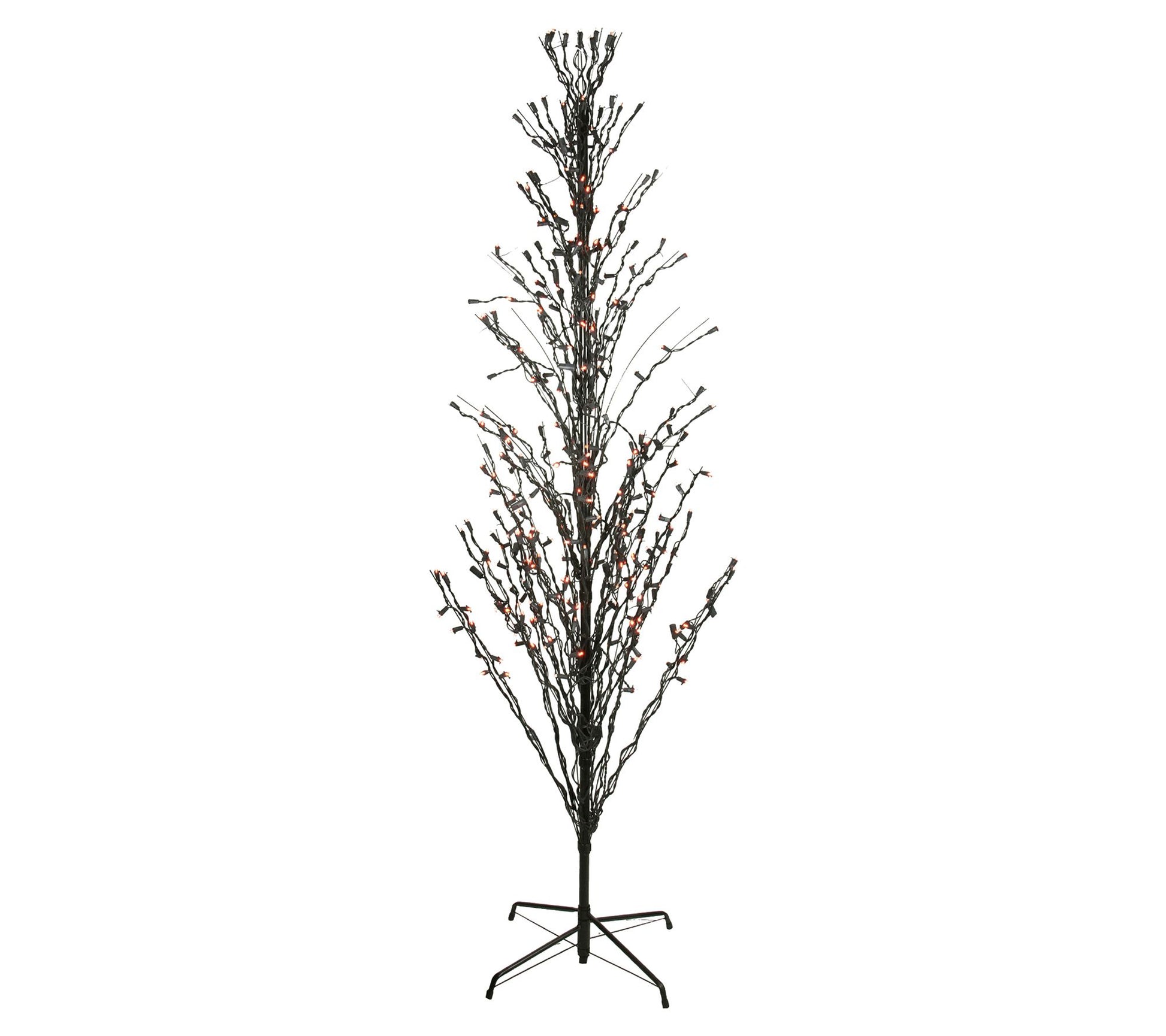 Northlight 6' Pre-Lit Cascade Halloween Twig Tr ee w/Lights