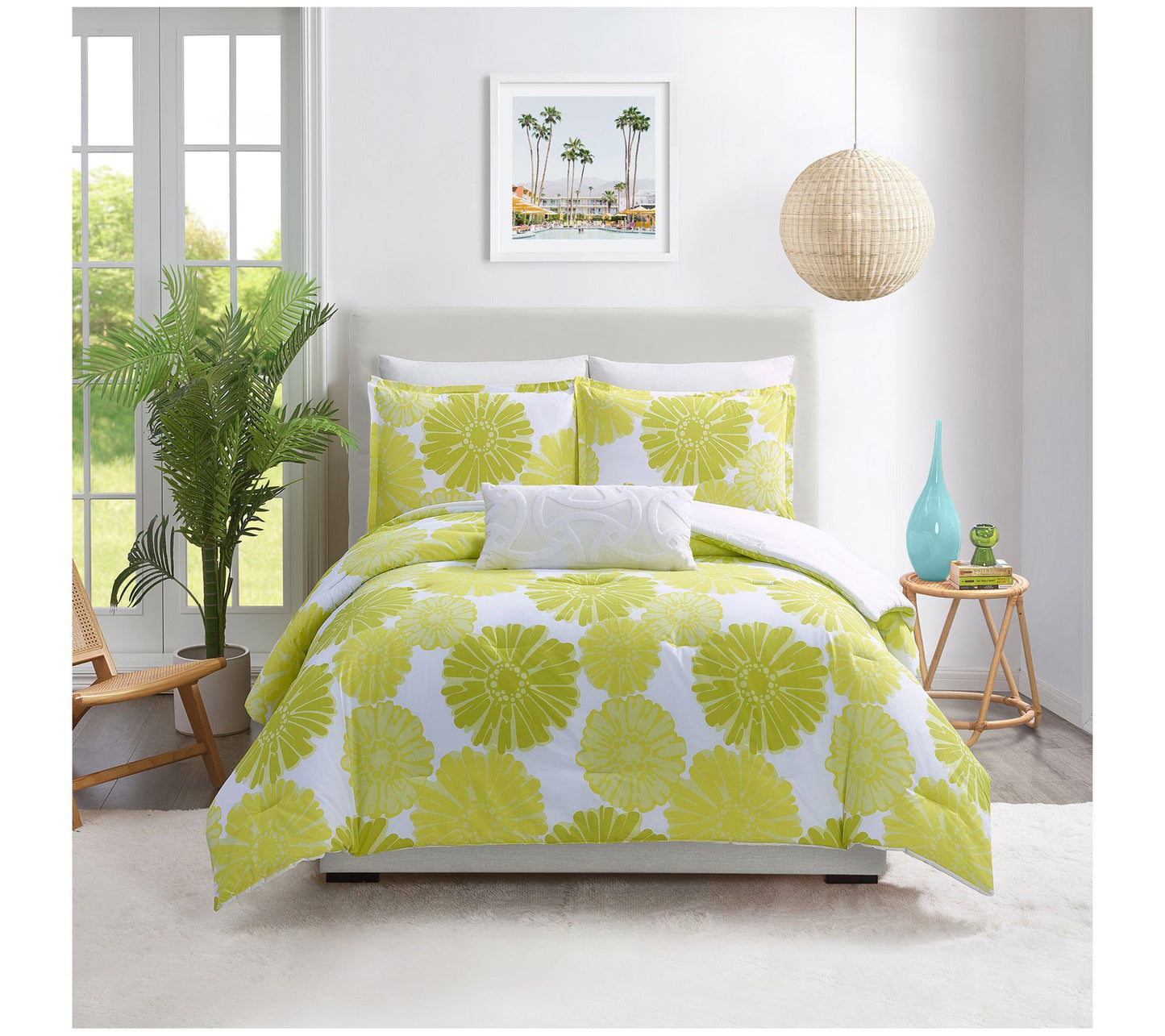 Trina Turk Big Floral 3-Piece Full/Queen Comforter Set