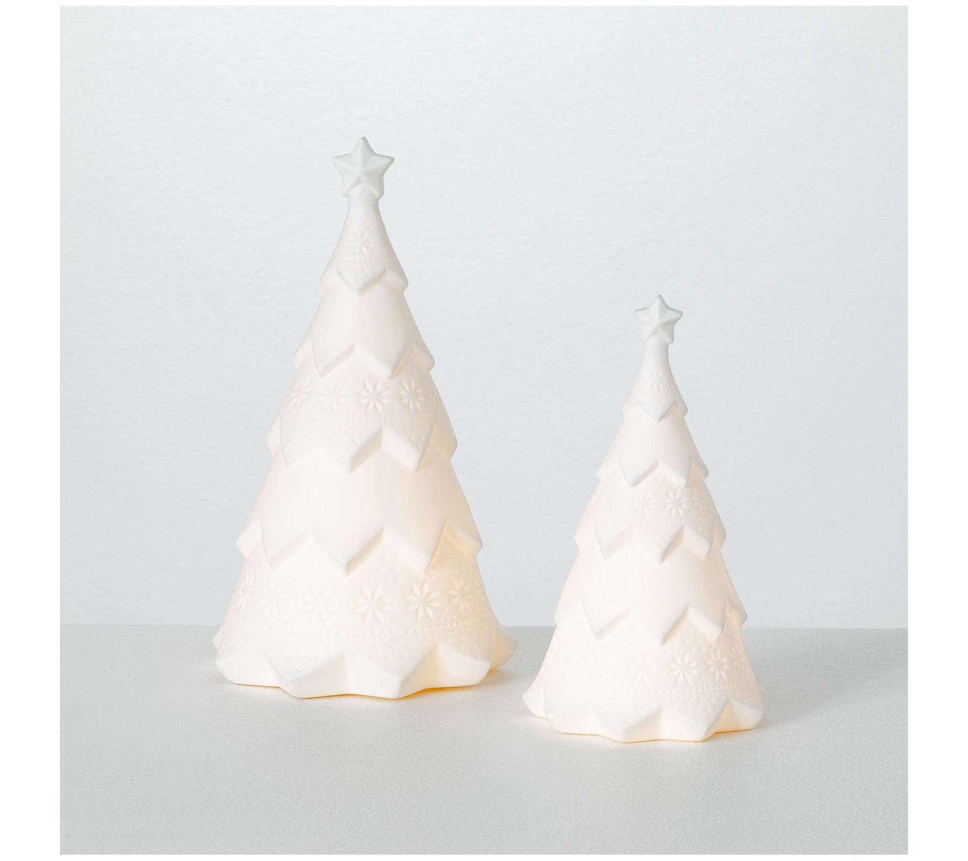 The Whitehurst Company S/2 Porcelain Lighted Tr ee