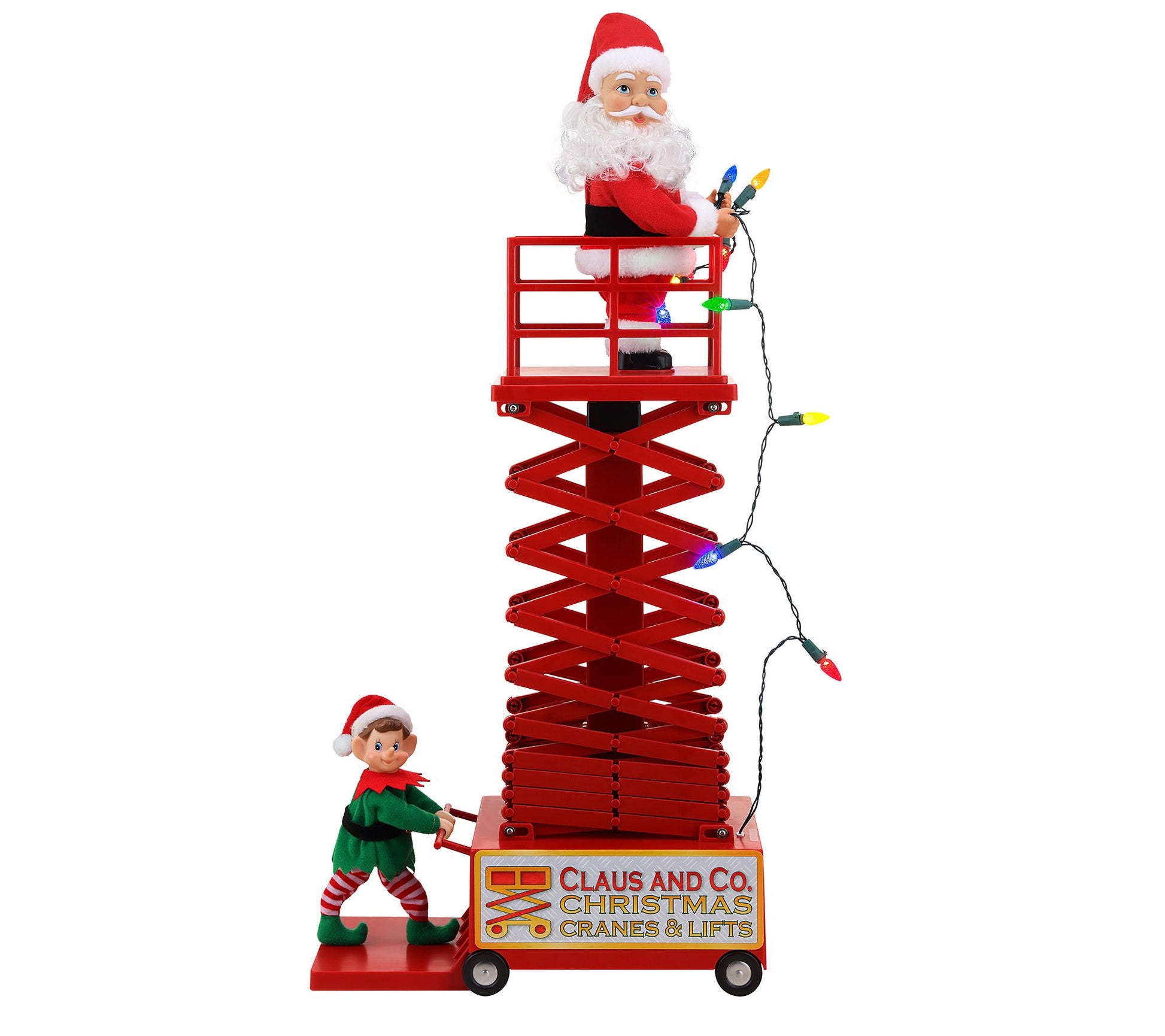 Mr. Christmas 27" Animated & Musical Santa's Lift - White