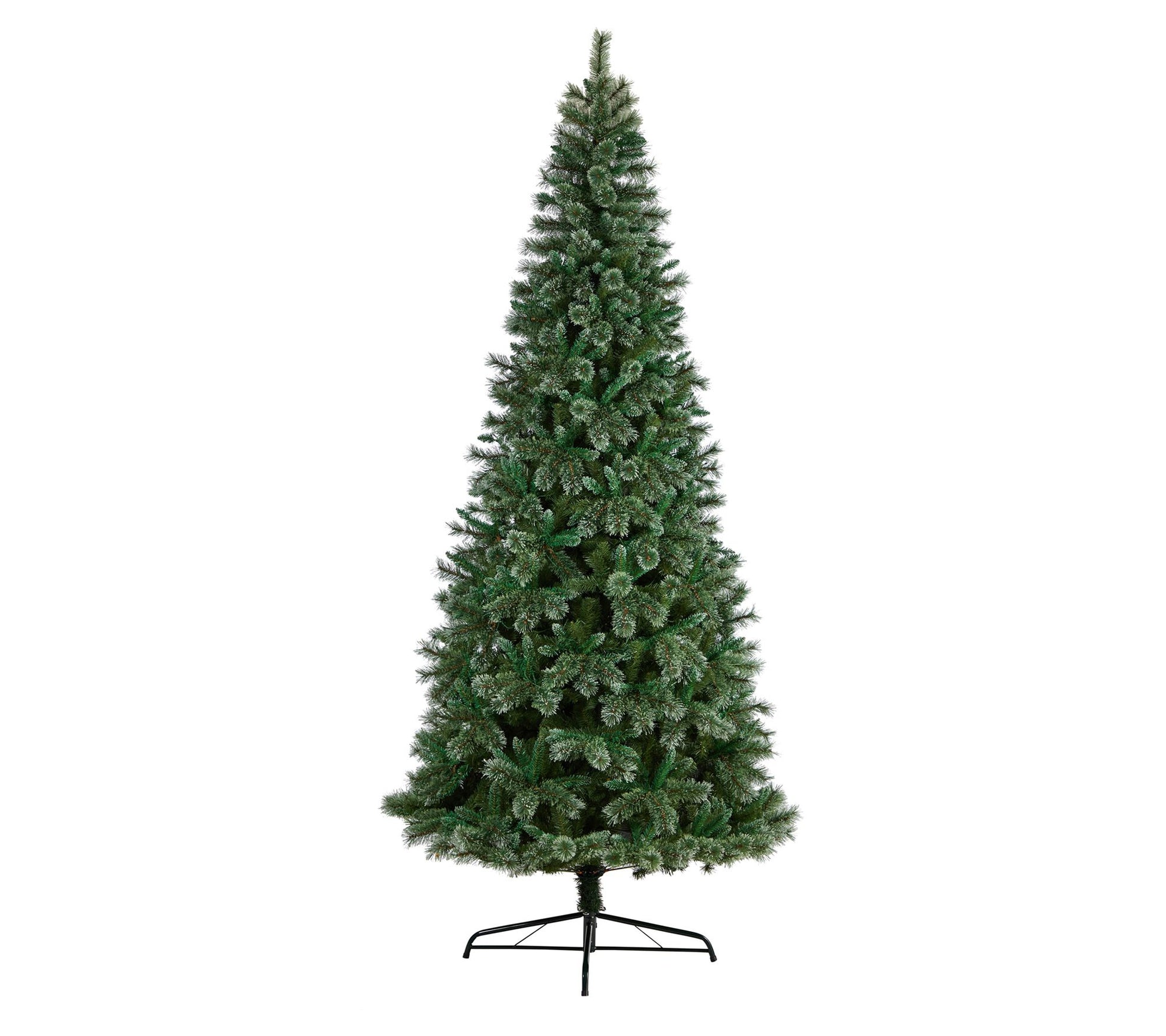 Nearly Natural10' Slim Snow Tip Pine ArtificialChristmas Tre