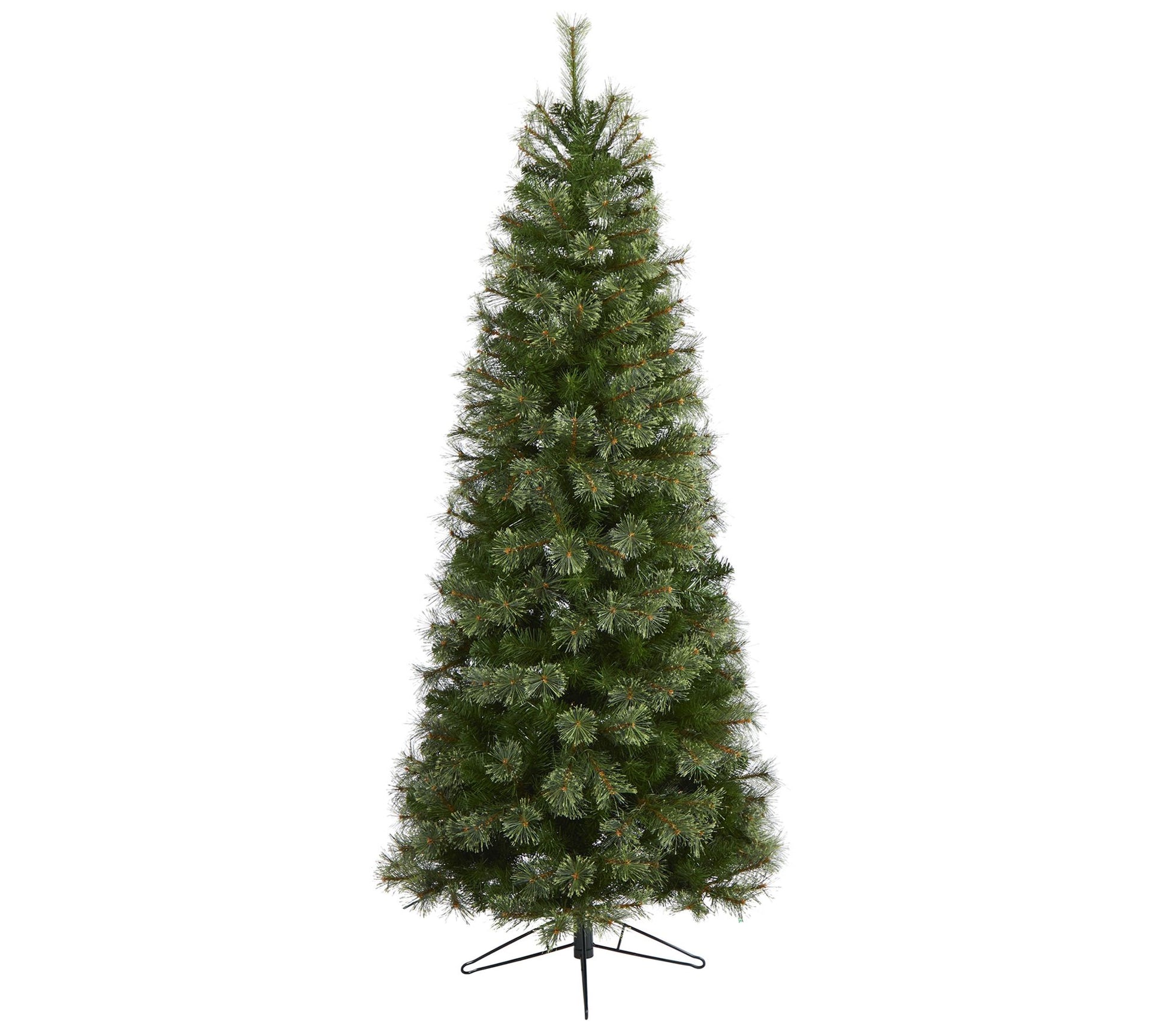 Nearly Natural 6.5' Cashmere Slim Christmas Tree with
