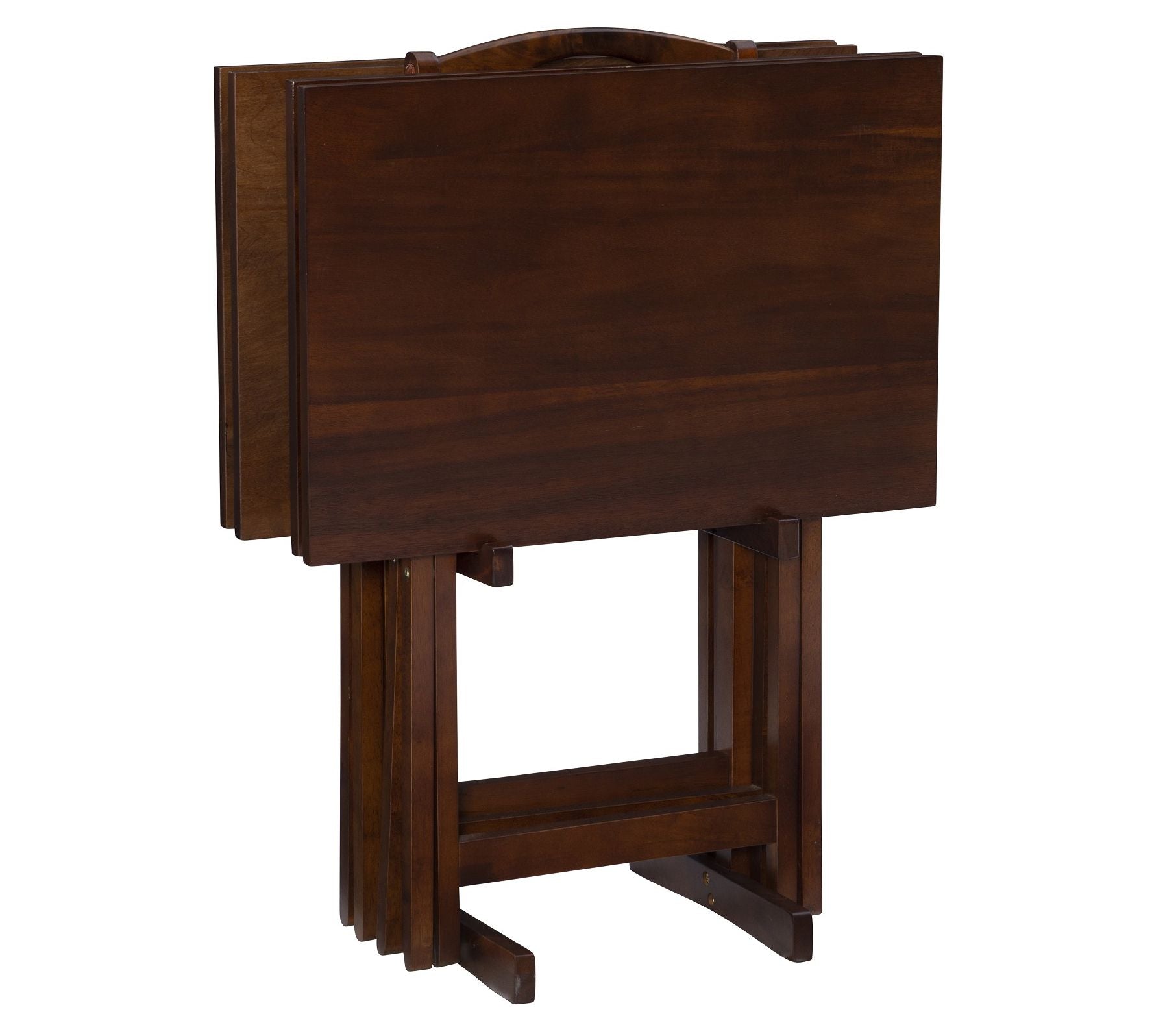 Linon Home Decor 5-Piece Laughland Tray Tables