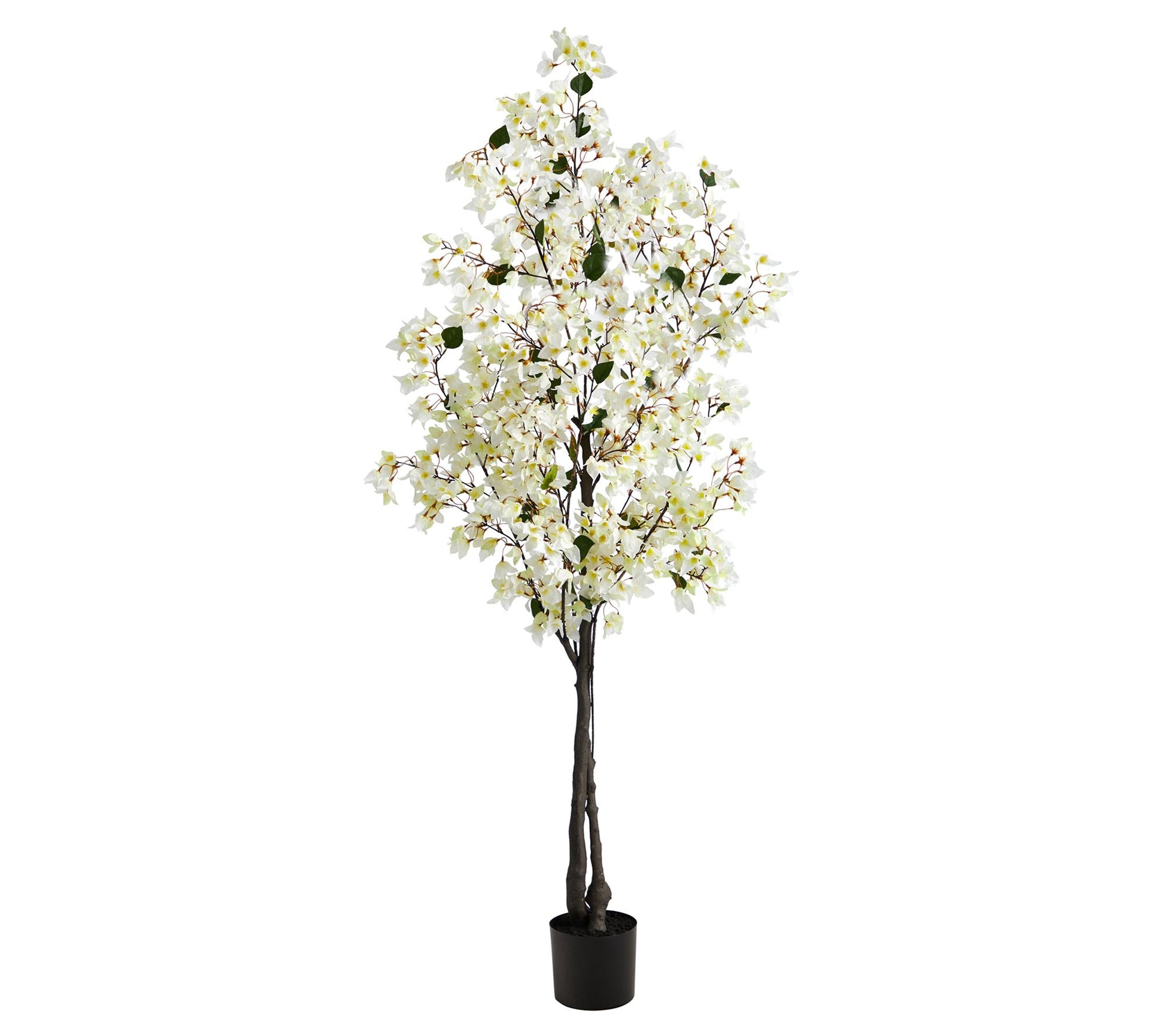 Nearly Natural 6' Artificial Bougainvillea Tree with Planter