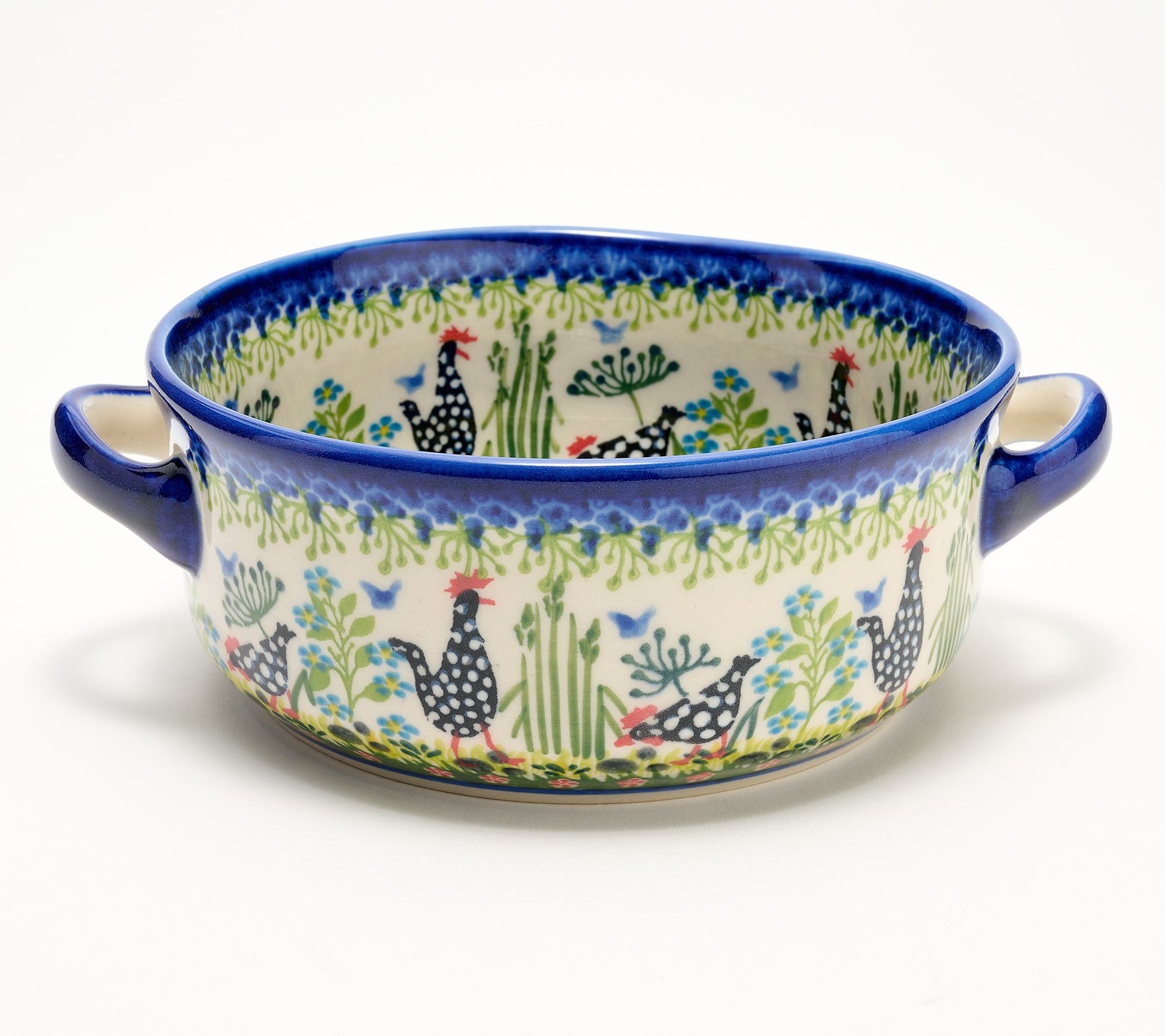 Lidia's Polish Pottery Hand Painted Mini Round Baker