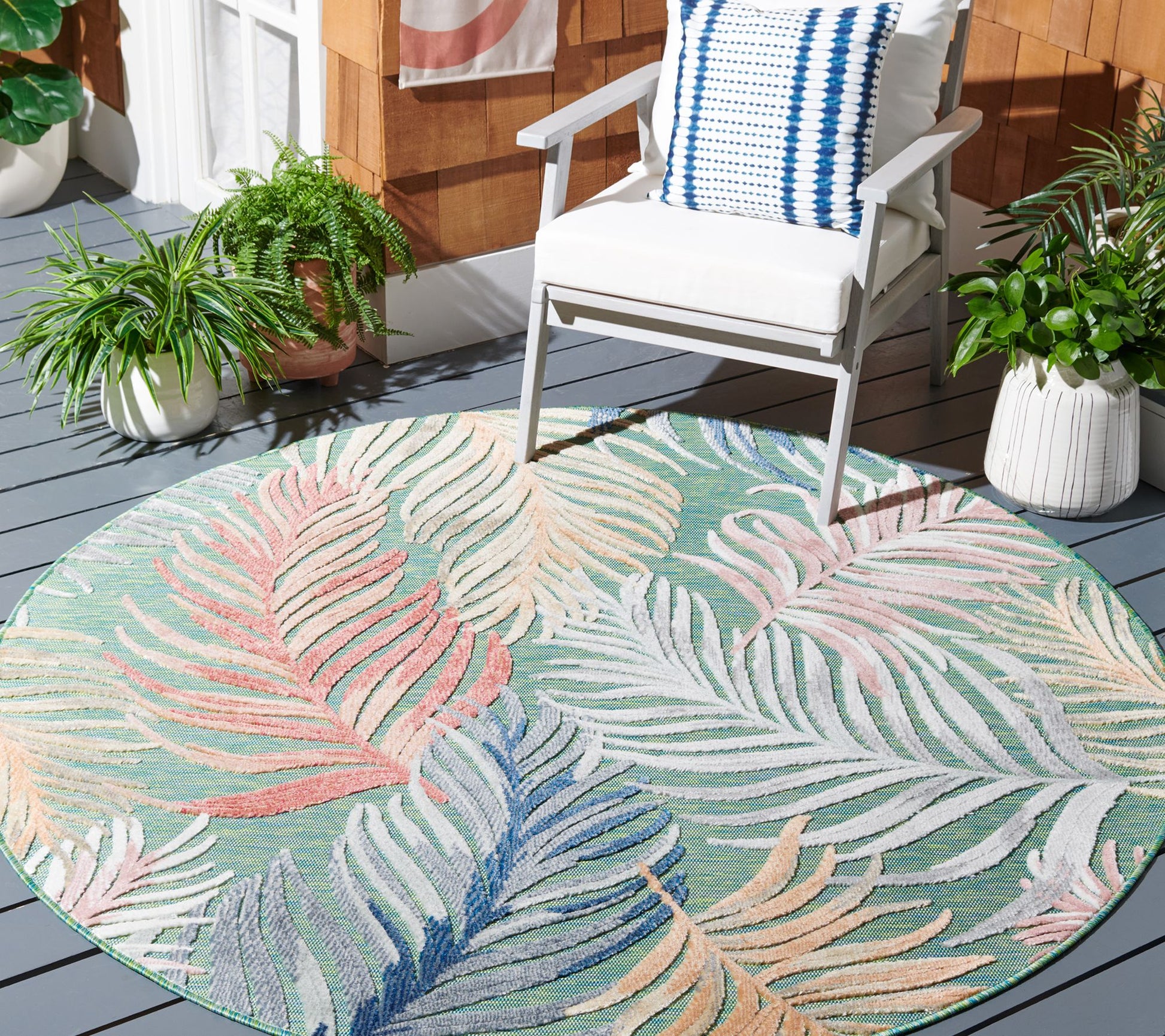 Safavieh Cabana 445 Series 6'-5" X 6'-5" Round