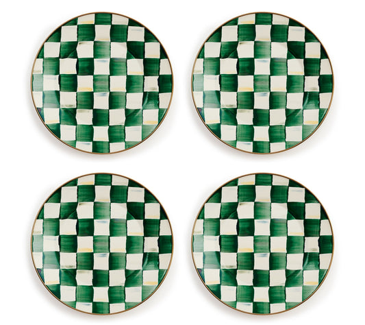MacKenzie- Childs Set of 4 Dinner Plates