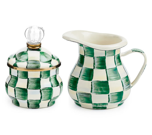 MacKenzie- Childs Enamel Creamer & Sugar Set