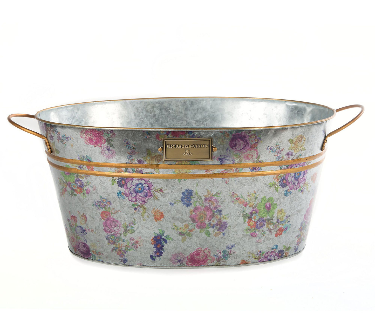 Mackenzie- Childs Galvanized Flower Market Beverage Bucket