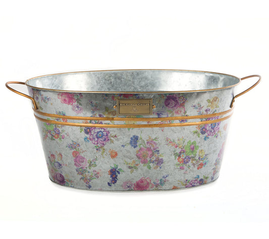 Mackenzie- Childs Galvanized Flower Market Beverage Bucket