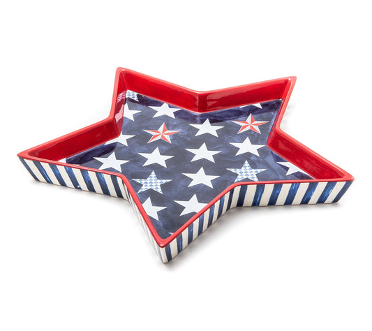 MacKenzie- Childs Royal Star Ceramic Serving Tray