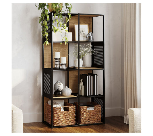 Lavish Home Cube Storage Organizer Industrial-Style Shelving
