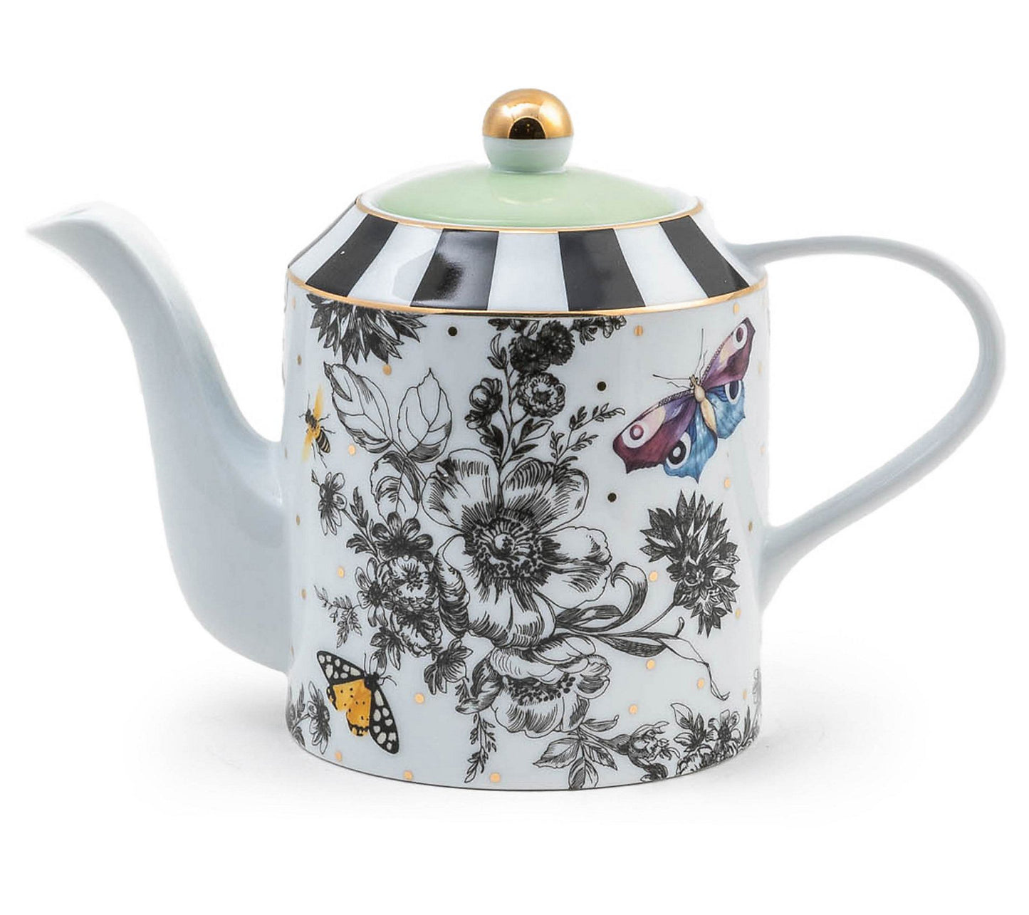 MacKenzie-Childs Butterfly Toile Teapot