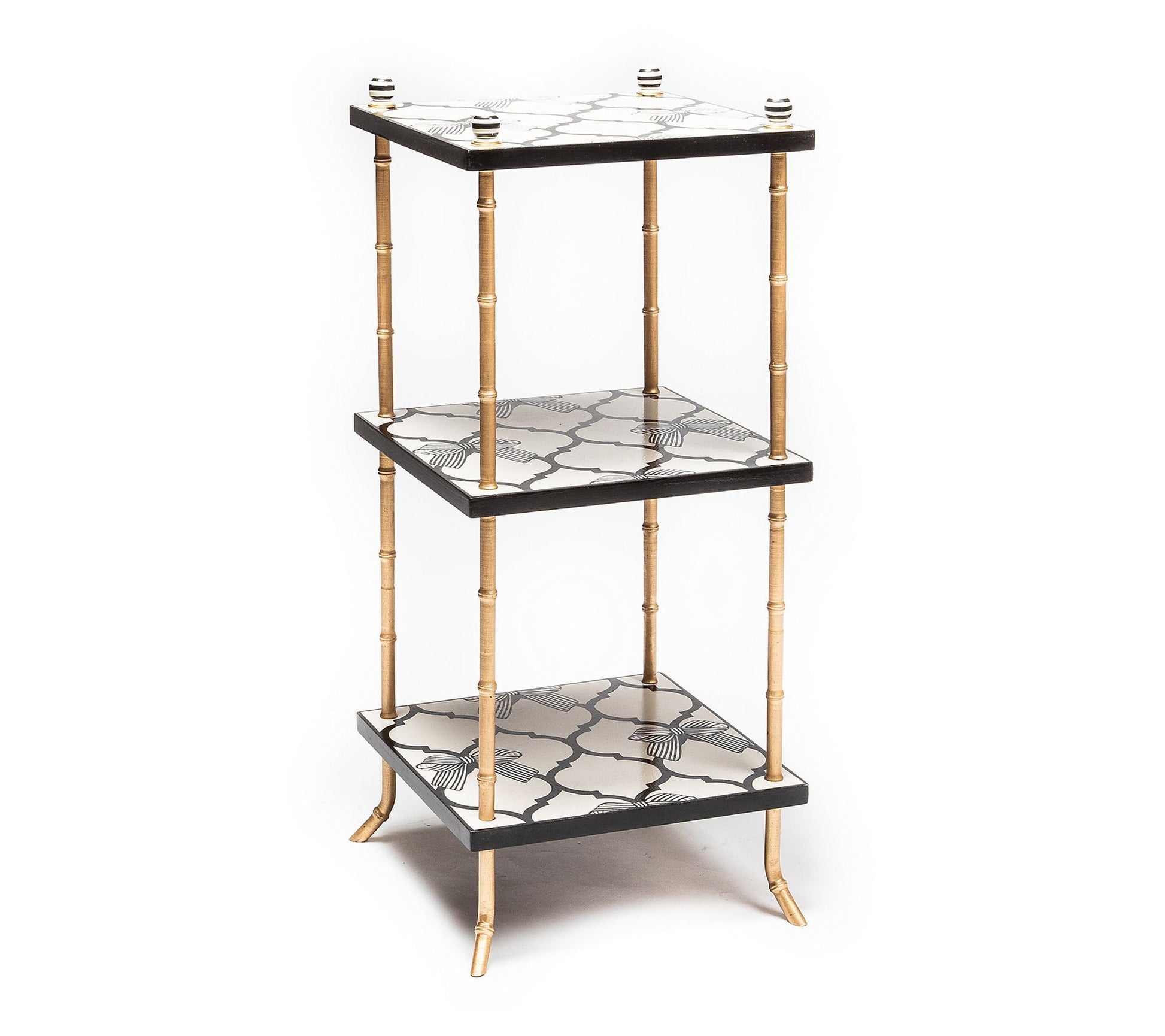 MacKenzie-Childs Pretty As a Bow 3-Tiered Table