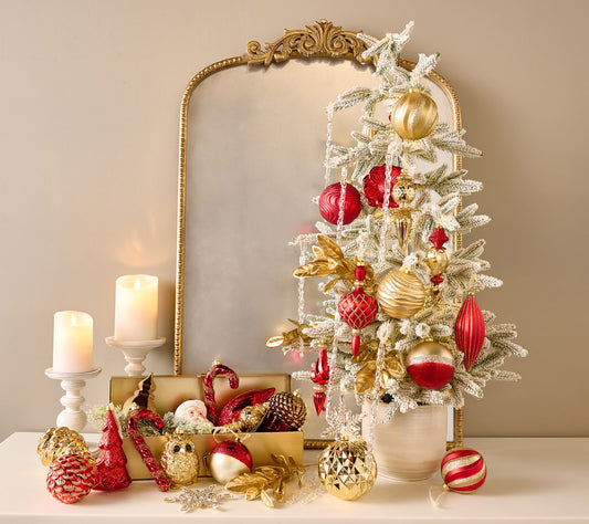 70-Piece Decorative Ornament Set w/ Storage Box by Kim Gravel