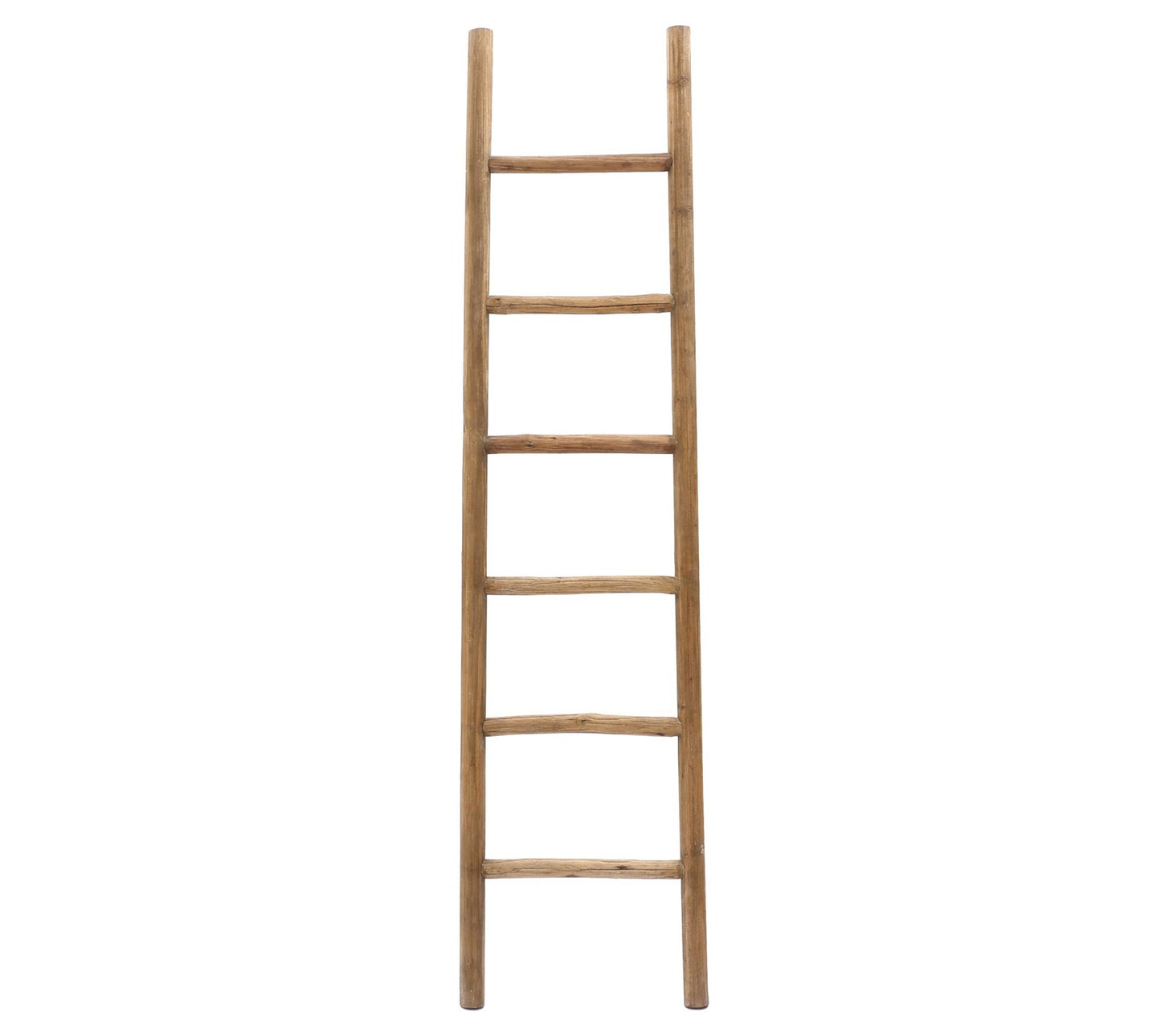 LuxenHome Rustic 6ft Decorative Blanket Ladder