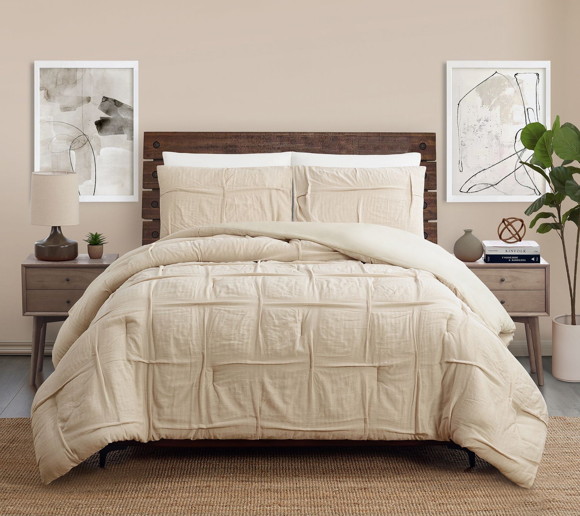 Laurel & Mayfair Riley 3-Piece Full/Queen Comforter Set