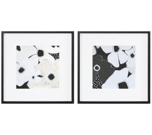 Melrose Framed Anemone Floral Print (Set of 2)