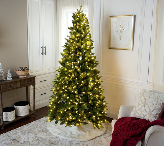 Bethlehem Lights 7' Half Tree with 3-in-1 LEDs