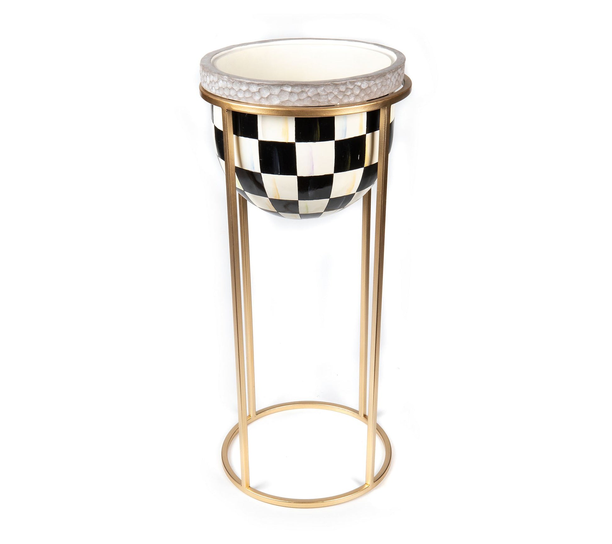 MacKenzie-Childs Courtly Check Tall Plant Stand