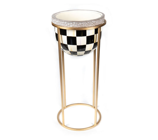 MacKenzie-Childs Courtly Check Tall Plant Stand