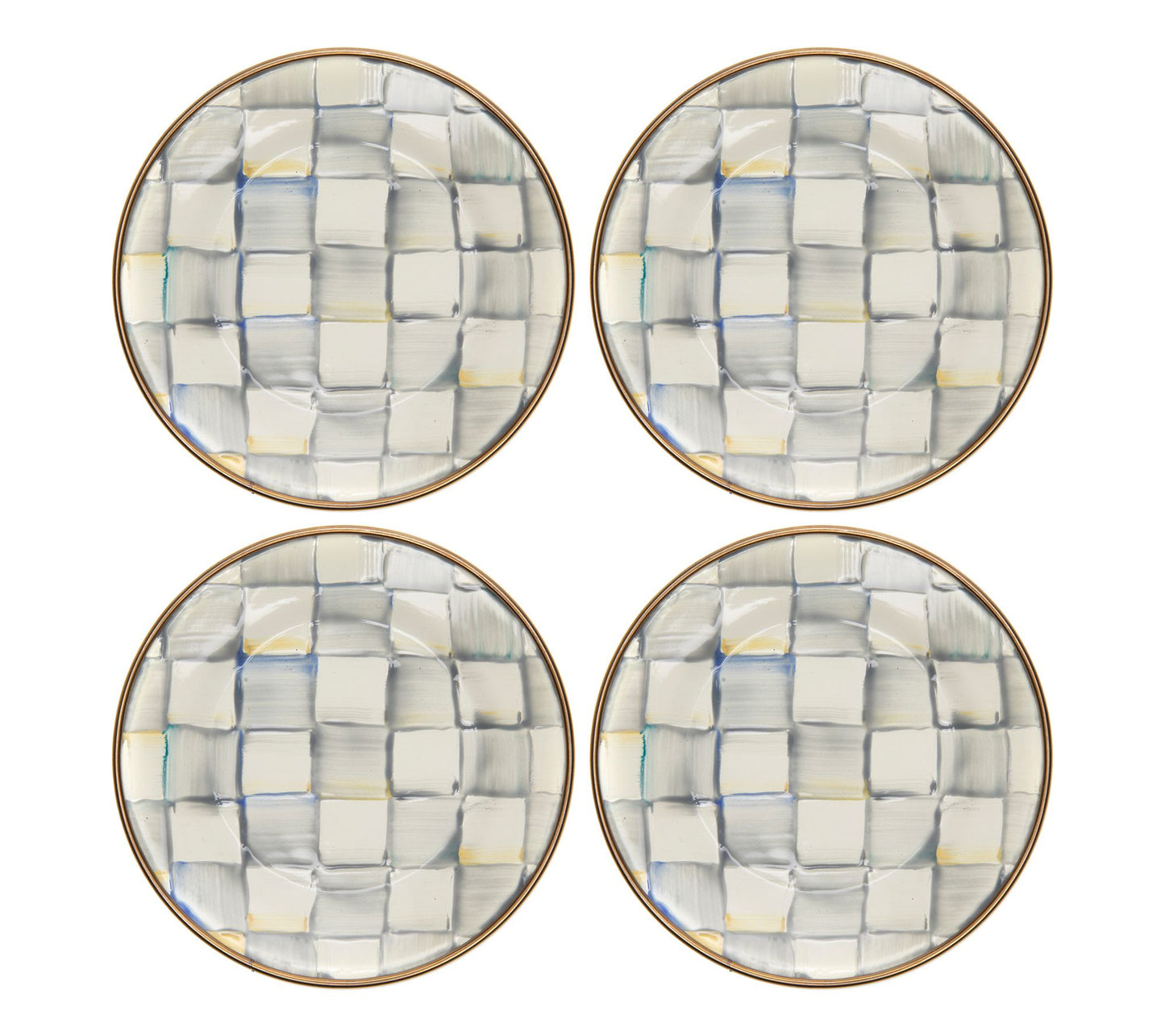 MacKenzie- Childs Set of 4 Appetizer Plates