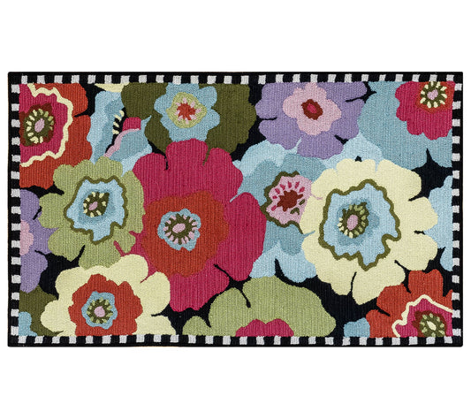 MacKenzie-Childs Always Flowers Indoor/Outdoor 3'x5' Rug