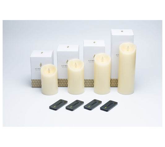 Luminara Set of (4) 3.0" Diameter Flameless Candles