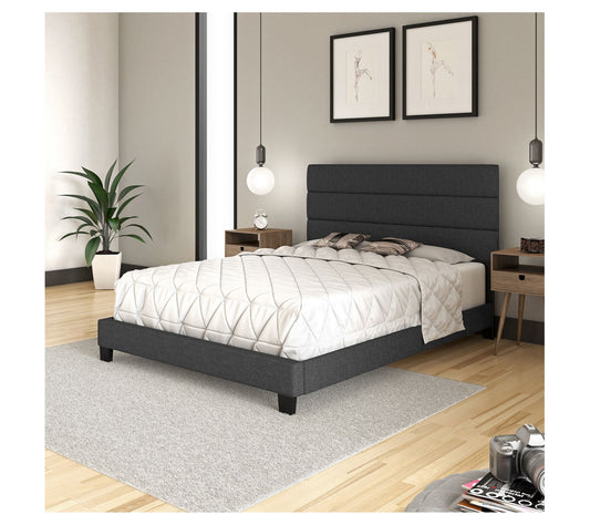 Boyd Sleep Ravenna Upholstered Linen Platform Bed