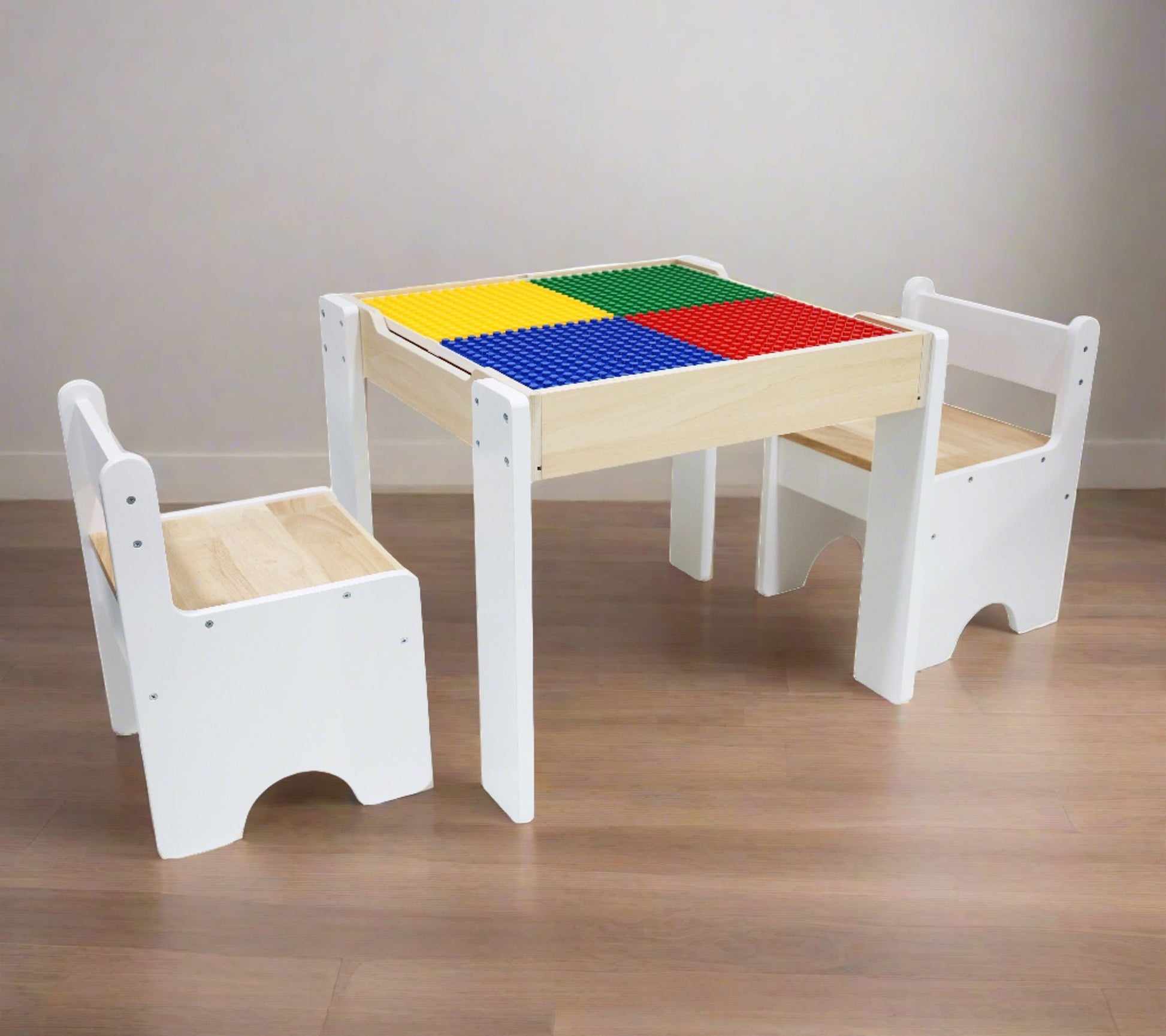 Teamson Kids Multi-Activity Table with Tabletop& Chairs Set