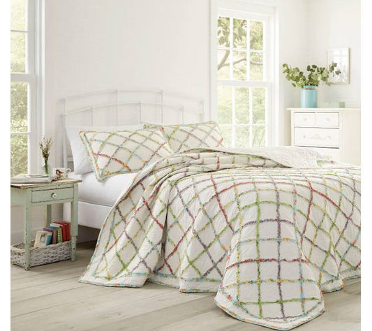 Laura Ashley Ruffle Garden Full Queen Quilt