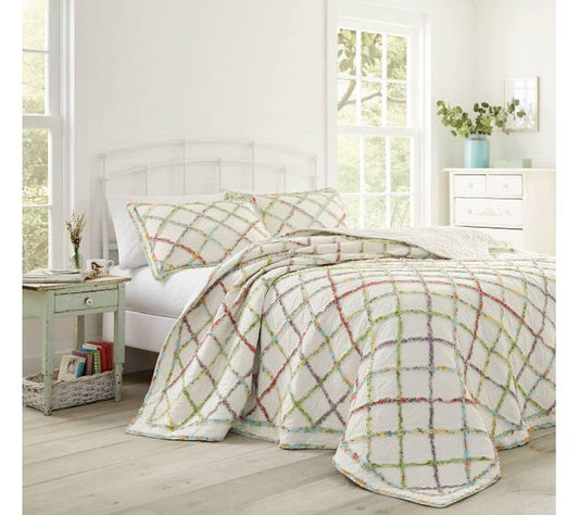 Laura Ashley Ruffle Garden Twin Quilt