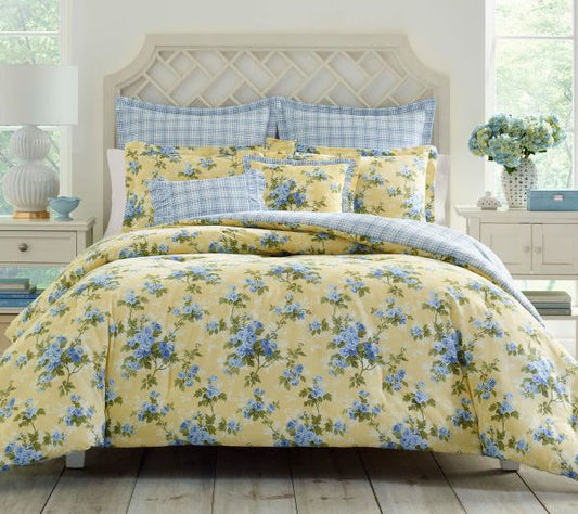 Laura Ashley Cassidy - Yellow King Duvet CoverBonus Set