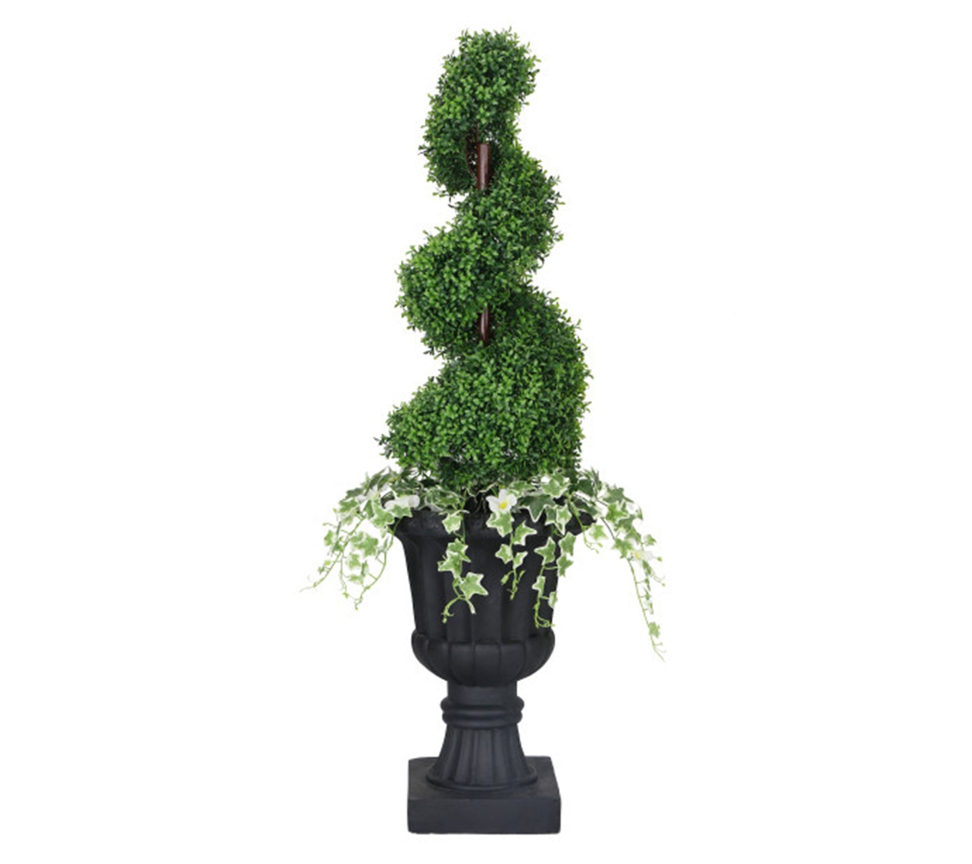 Puleo International 52in Topiary Spiral BoxwoodTree
