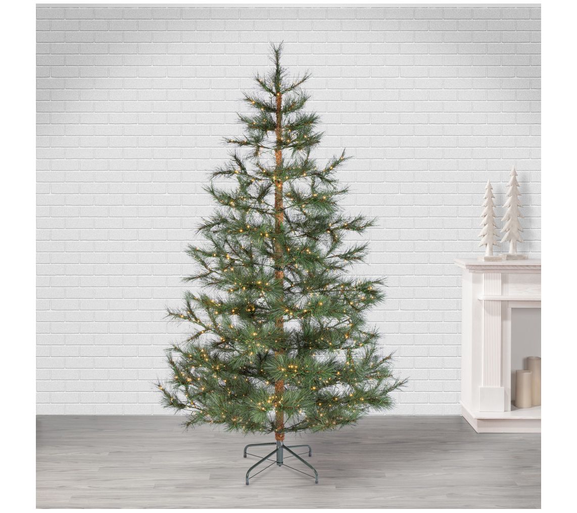 Grand 7.5ft Pre lit Hard Needle Christmas Tree by Sterling Co