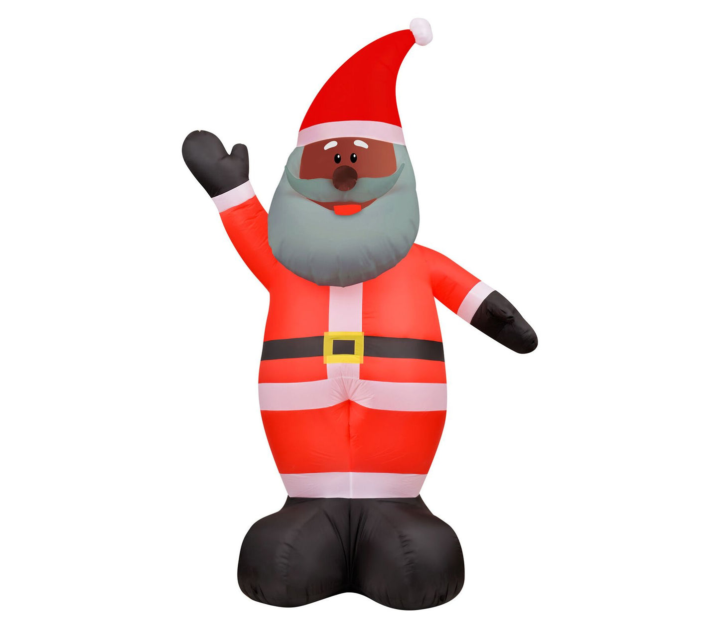 Fraser Hill Farm 12-Ft. Tall African American Santa Claus, Out