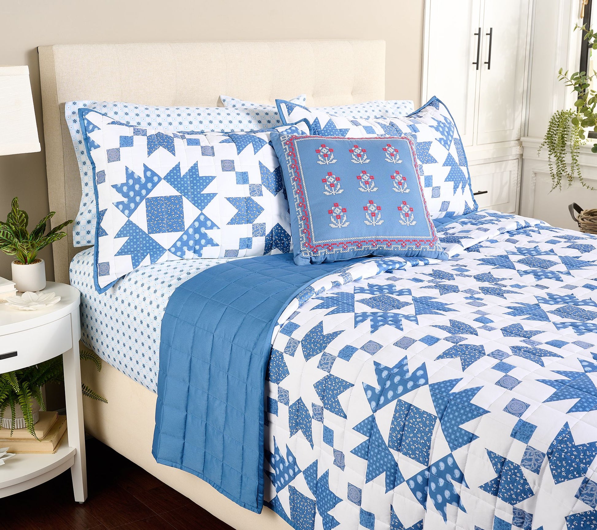 Martha Stewart 3-Piece Coverlet and Sham Set King