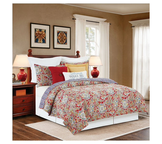 Rhapsody Paisley 3-Piece Full/Queen Bed Quilt Set by Valerie