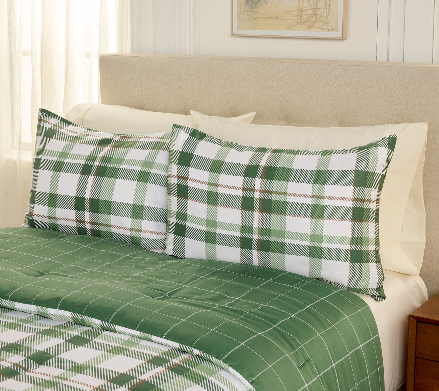 Martha Stewart Plaid Comforter Set - King
