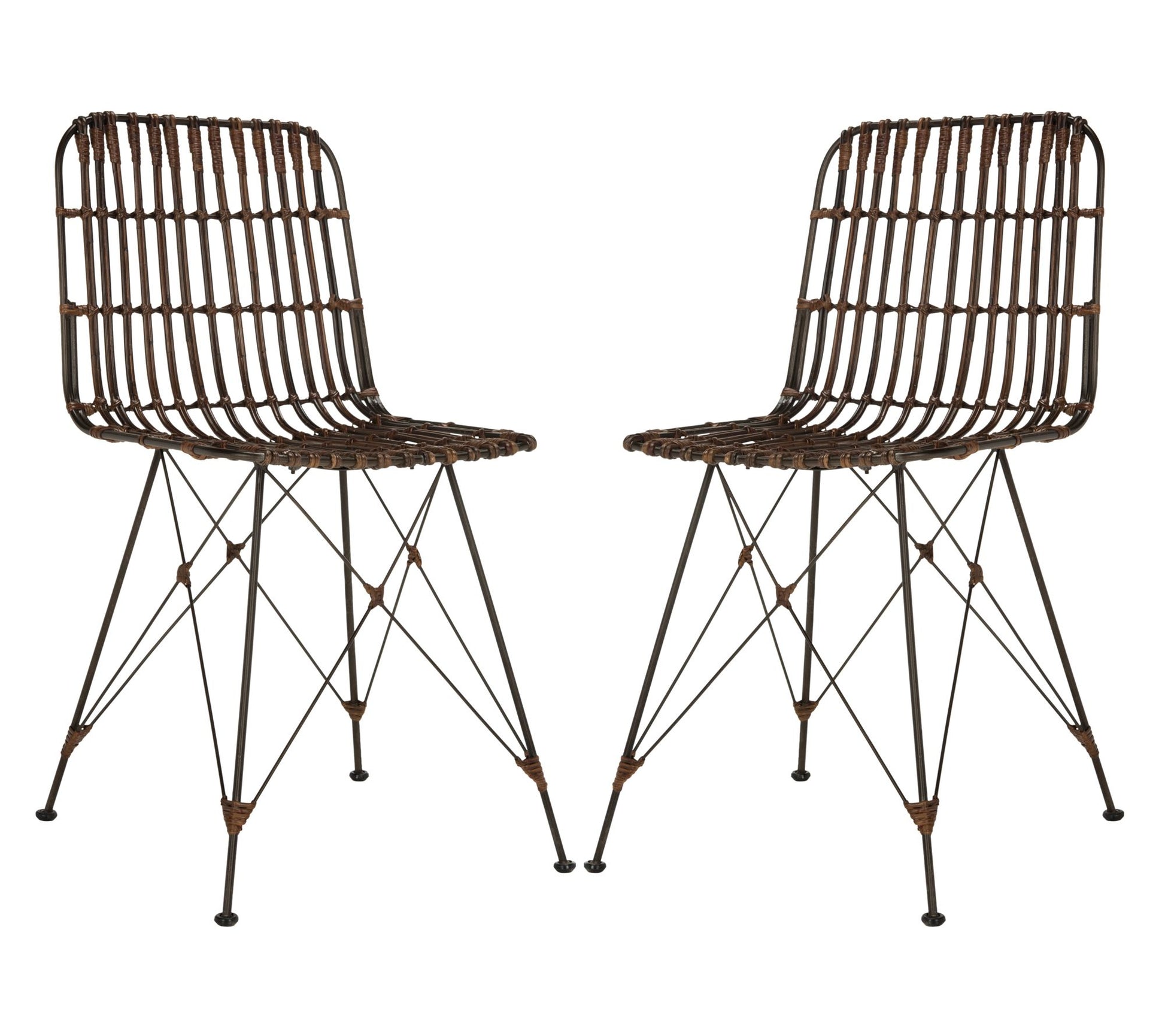 Safavieh Minerva Wicker Dining Chair (Set of 2)