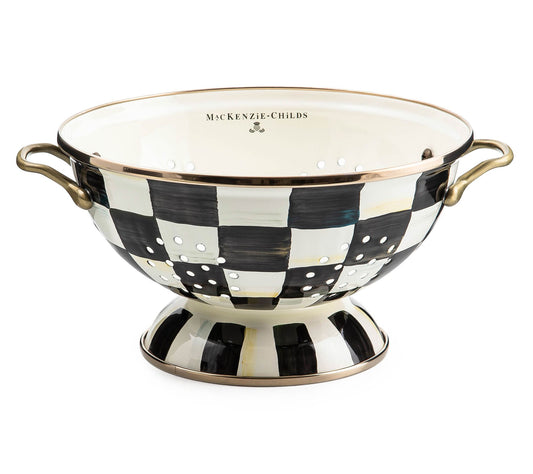 MacKenzie-Childs Courtly Check Large Colander