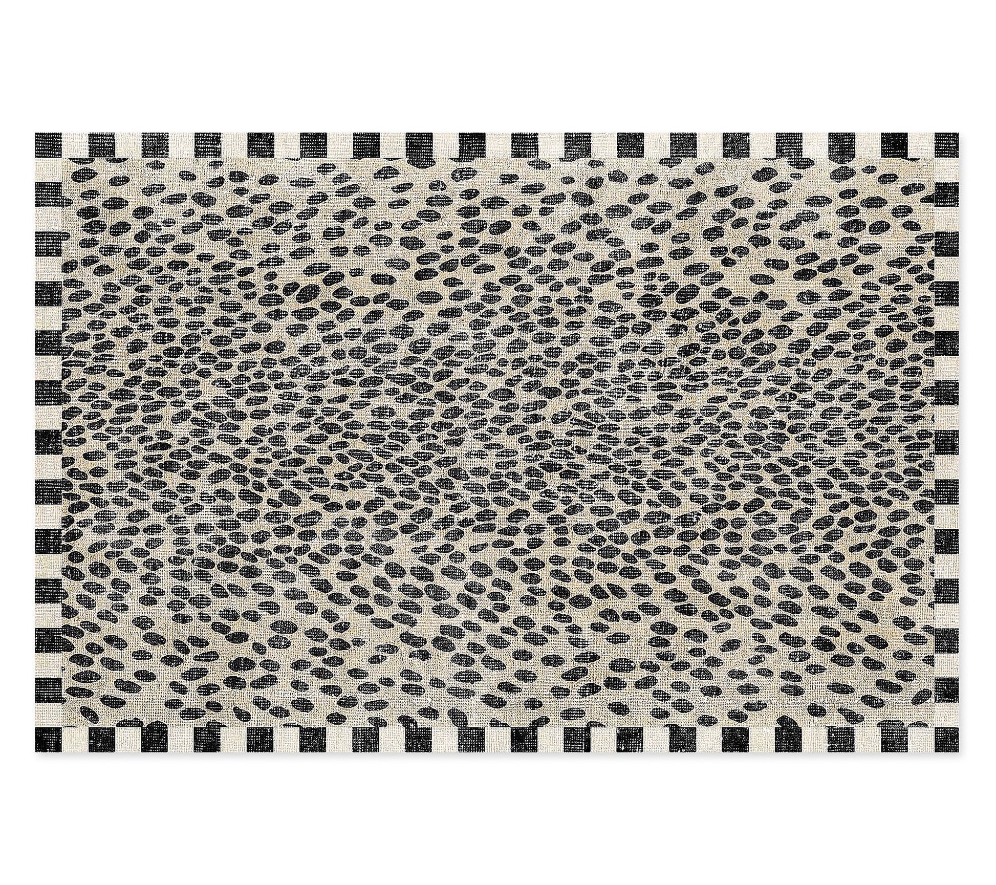 MacKenzie-Childs Snow Leopard 3' x 5' WashableRug