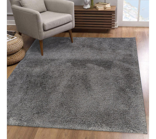 Ox Bay Plush Shag Handloomed Polyester Indoor Rug, 5' x 7'